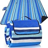 Picknickdecke Wasserdicht 200x200cm, Outdoor Picnic Blanket Stranddecke mit Baumwolle, Sandfrei Waschbar Strandmatte Campingdecke,Faltbare Wanderdecke, Piknik Decke Isoliert für Strand,Camping