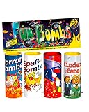Horror-Shop Fun Bombs 4er Set Jugendfreies Tischfeuerwerk