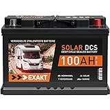 Solarbatterie 100Ah 12V EXAKT DCS Wohnmobil Versorgung Boot Solar Batterie Größenwahl (100AH 12V)