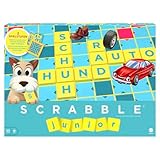 Mattel Games Scrabble Junior Wörterspiel und Kinderspiel, Kinderspiele Brettspiele geeignet für 2 - 4 Kinder ab 6 Jahren, Design kann variieren, Deutsche Version, Y9670