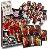 FC Bayern München Schokoladen Adventskalender XXL mit Autogrammkarten der FCB Stars & Aufkleberkarte FCB (L & A Wir)