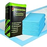 20 Einweg Inkontinenzunterlagen für Betten, Größe XL, 150 x 80 cm, Krankenhausqualität, sehr saugfähig, absorbiert bis zu 2300 ml