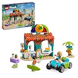 LEGO Friends Smoothie-Stand am Strand, Spielset für Rollenspiele, Geschenkidee für Mädchen und Jungen ab 6 Jahren mit Spielfiguren, Schildkröte und Zubehör, Spielzeug für soziale Entwicklung 42625