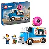 LEGO City Donut Truck - Spielzeug Foodtruck mit 2 Minifiguren Polizist - Bauspielzeug für Jungen und Mädchen ab 5 Jahren - Geschenkidee zum Geburtstag & für Feiertage 60452