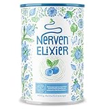 Nerven-Elixier - Melatonin, Magnesium, B-Vitamine & Aminosäuren für natürliches Stressmanagement & Entspannung am Abend - Pflanzliche Mischung mit Blaubeer-Geschmack - 400g Pulver von Alpha Foods