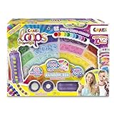 CRAZE loops Rainbow Box - Regenbogen Loom Bänder Set mit 1000 Gummibänder zum Basteln - Halsketten, Ringe und Armbänder selber machen