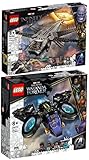 Lego 2er Set: 76211 Shuris Sonnenvogel & 76186 Black Panthers Libelle