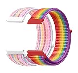 Aoekne Fabric Nylon Uhrenarmbänder 20mm Ersatzarmbänder für Kinder Smartwatch, Schnellverschluss Verstellbare Aatmungsaktive, Smartwatch Armband für Kinder Junge Mädchen