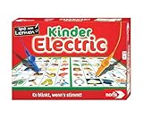Noris Kinder Electric Lernspiel ab 4 Jahren – klassisches Zuordnungsspiel mit Lichtfunktion – was passt zusammen – blinkt bei richtiger Antwort – pädagogisches Spiel für Kinder Jungen Mädchen
