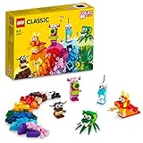 LEGO Classic Kreative Monster Kreativ-Set Steinen, Box mit Bausteinen für Kinder ab 4 Jahre, Konstruktionsspielzeug 11017