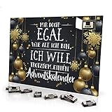 printplanet - Adventskalender Mir doch Egal wie alt ich Bin, ich Will trotzdem einen Adventskalender - mit Schokolade - Design Weihnachtskalender, Schoko-Adventskalender mit Spruch - 2024