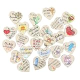 24 Glückskekse Glücksbringer Kleine Geschenke für Adventskalender Sprüche Glück Motivationskarten Kleinigkeiten für Adventskalender Kleine Geschenke Kleinigkeiten für Adventskalender Erwachsene (Herz)