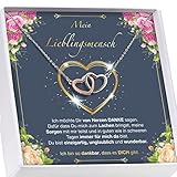 AMEEDA SCHÖNSTE MOMENTE Geschenke für Frauen I Damen GeschenkeIGeschenke für Freundin zum Geburtstag I Echte Silber 925 Halskette I 5A Zirkonia Steine I Mama I Mein Lieblingsmensch