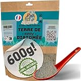 100 % Kieselgur, weiß, Diatomeenerde, Bettwanzen, Diatomeenpulver, Kakerlake, Kieselgur (600 g) (600 g lose) (Doypack 600 g grau)
