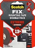 Scotch doppelseitiges Montageklebeband in Grau 40021950 – Extrem starker Halt – Für die Benutzung draußen geeignet – 19 mm x 5 m