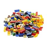 200 Lego System Basic Bau Steine Teile Kiloware bunt gemischt z.B. rot gelb blau grün weiß orange schwarz grau