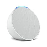 Zertifiziert und generalüberholt Echo Pop | Kompakter und smarter Bluetooth-Lautsprecher mit vollem Klang und Alexa | Weiß