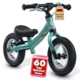 BIKESTAR Mitwachsendes Kinder Laufrad Lauflernrad Kinderrad für Jungen und Mädchen ab 2-3 Jahre | 10 Zoll Flex Sport Kinderlaufrad | Petrol Grün | Risikofrei Testen