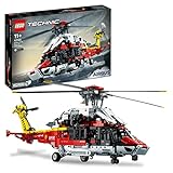 LEGO Technic Airbus H175 Rettungshubschrauber, Modellbausatz für Kinder, Spielzeug-Hubschrauber mit drehbaren Rotoren und motorisierten Funktionen, Lernspielzeug 42145