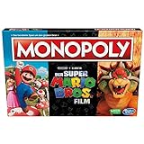 Hasbro Gaming Monopoly Super Mario Bros. Film Edition, Brettspiel für Kinder, enthält Bowser Spielfigur