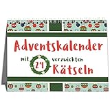 Rätsel Adventskalender Erwachsene mit 24 kniffligen Rätseln - 2025 für Singles, Paare und Familien - Perfekt zum Verschenken - Sophies Kartenwelt