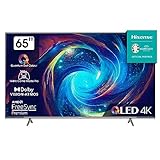 Hisense 65E7KQ PRO 164cm (65 Zoll) Fernseher, 4K UHD, QLED, Smart TV, HDR, Dolby Vision IQ, 144Hz (VRR), HDMI 2.1, Game Mode PRO, Triple Tuner, Alexa Built-In, Dolby Atmos, Dunkelgrau [2023]