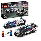 LEGO Speed Champions BMW M4 GT3 & BMW M Hybrid V8 Rennwagen Auto Spielzeug mit 2 baubaren Modellautos und 2 Rennfahrer-Minifiguren, Geschenk für Jungs, Mädchen ab 9 Jahren, Modellauto 76922