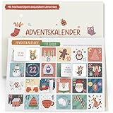 Adventskalender Karten Affirmation mit Türchen inkl. Briefumschlag | 24 positive Affirmationen für Kinder und Eltern| Weihnachtskarten Klappkarte Grußkarte | Selbstliebe Mut Familienritual 21x28cm
