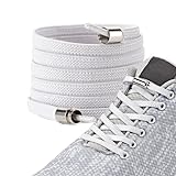 LaceHype - 2 oder 1 Paar Premium Elastische Schnürsenkel mit Metallkapseln ohne binden flach - Set für 1 oder 2 Paar Schuhe - mit Kapseln für Sneaker, Laufschuhe, Sporschuhe