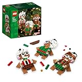 LEGO Lebkuchenmännchen Set, Spielzeug für Kinder ab 6 Jahren, Mädchen und Jungen, Geschenkidee zu Weihnachten, Hängende Deko, Perfektes Accessoire für das Kinderzimmer, Weihnachtsdeko 40642