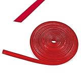 wamovo 30/60 Meter Kederband 12 mm rot Kunststoff Leistenfüller für Wohnwagen Wohnmobil (3x10m)