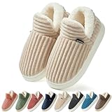 Coswind Hausschuhe Damen Herren Winter Warme Geschlossen Plüsch Weiche Modern Bequeme Elegant Rutschfeste Memoryschaum Pantoffeln Kachi 270