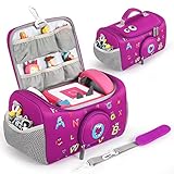 OUKNAK Tragetasche für Toniebox Starter Set, Aufbewahrungstasche für Toniebox Audio Player Tragebox für Toniebox Zubehör Reisetasche für Toniebox (Violett)