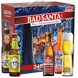Kalea | Bieradventskalender 2025 | Edition Bad Santa | 24x0,33l Deutsche Bier-Spezialitäten | Inkl. Verkostungsglas | Geschenkidee zur Vorweihnachtszeit für Bierliebhaber | Männer | Frauen