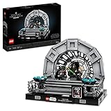 LEGO 75352 Star Wars Thronsaal des Imperators – Diorama, Rückkehr der Jedi-Ritter 40. Jubiläums Set, Sammlerstück Geschenk für Erwachsene mit Luke Skywalker und Darth Vader Minifiguren