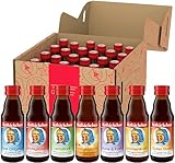 Rotbäckchen Probierpaket Mini, 7 verschiedene Sorten im 24er Pack (24 x 125 ml), Flasche