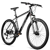 Bergsteiger Makalu 26 Zoll Mountainbike Aluminium, geeignet ab 150 cm, Scheibenbremse, Shimano 21 Gang-Schaltung, Hardtail, Jungen-Fahrrad & Herren-Fahrrad