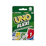 Mattel Games Uno Flex, Uno Kartenspiel für die Familie, mehr Abwechslung durch Powerkarten, Perfekt als Kinderspiel, Reisespiel oder Spiel für Erwachsene, für 2-10 Spieler, ab 7 Jahren, HMY99