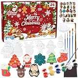 Aitsite Adventskalender 2024 Kinder, Adventskalender Mädchen Malen, 24 Stück Weihnachtsthema Malsatz, Adventskalender Mädchen Bastelsachen für Weihnachtsgeschenke für Jungen und Mädchen