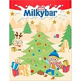 Milkybar Weiße Schokolade Weihnachten Adventskalender 85g | Festlicher Countdown Leckerbissen | Weihnachten Schokolade Geschenk