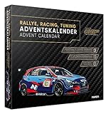 FRANZIS 67192 - Adventskalender Rallye, Racing, Tuning, powered by GRIP, Modellbausatz eines Rennfahrzeugs im Maßstab 1:43