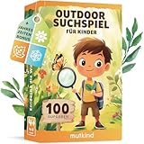 MUTKIND® 50x Entdeckerkarten für Kinder (ALLE 4 Jahreszeiten) - Spannendes Suchspiel zum Natur entdecken - 100 Aufgaben - Outdoor Spiele für Kinder - Geschenk Junge und Mädchen ab 4, 5, 6, 7, 8 Jahre