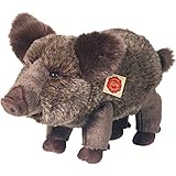 Teddy Hermann 90831 Wildschwein 30 cm, Kuscheltier, Plüschtier mit recycelter Füllung