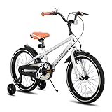 STITCH 20 Zoll Kinderfahrrad für 6-9 jährige Jungen, 20' Zoll Fahrrad für Jungen mit Stützräder, Silber