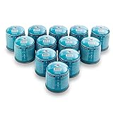 TOM 6 x, 12 x oder 48 x 190 g gaskartuschen Butangas Kartuschen mit Sicherheitsventil – Butan Gas Kartuschen ideal für Ihren Campingkocher, Camping Lampe oder für Lötbrenner, Abflämmgerät & Co.
