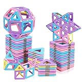Magnetische Bausteine Spielzeug, Magnetspielzeug Magnete für Kinder, Weihnachten Geburtstag Magnetbausteine Geschenk ab 3 4 5 6 7 Jahre Junge Mädchen