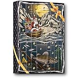 LMAB Hecht und Barsch Angel Adventskalender 2025 - Geschenk für Männer und Raubfisch Angler - 24 Türchen mit Angelködern zum Raubfischangeln