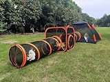 4 in 1 Haustier Katze und Hund Tunnel Zelt Faltbares Haustier Zelt Outdoor Pop Up Haustier Laufstall Käfig Zäune Haus (Stile 4)