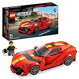 LEGO Speed Champions Ferrari 812 Competizione, Sportwagen und Spielzeug-Modell-Bausatz, Serie 2023, Auto-Sammlerfahrzeug-Set 76914