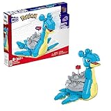 MEGA POKÉMON Lapras - Das gepanzerte Transport-Pokémon (18 cm) im 527-teiliges Bauset mit Kurbelmechanismus in der lizenzierten Sammleredition, HKT26